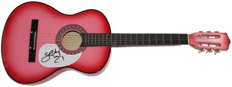 Lindsay Ell assinou o autógrafo em tamanho real guitarra rosa com James Spence Authentication JSA COA - Superstar
