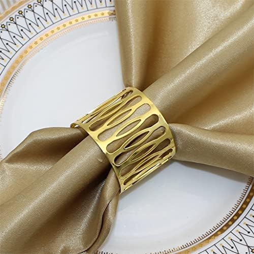 Douba Hollow Out Napkin Rings Titulares Fivele para o casamento de mesa de jantar de Natal Decoração