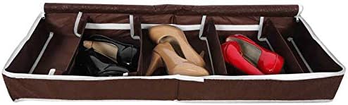 Caixa de armazenamento de sapatos Anncus Café de sapatos dobráveis ​​para o sótão do dormitório -