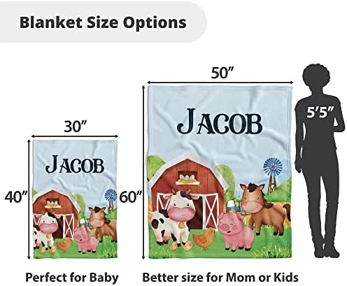 Cobertores de bebê personalizados - cobertor de bebê personalizado com nome para meninos - cobertores