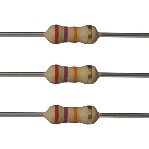 Projetos E 10EP51427K0 Resistores de 27k ohm, 1/4 W, 5%