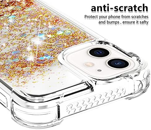 Capa de capa de telefone Caixa de glitter compatível com iPhone 12 mini estojo compatível com mulheres
