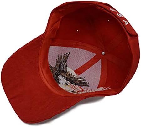 Missfun America Flag Eagle Baseball Cap Hat Bordery