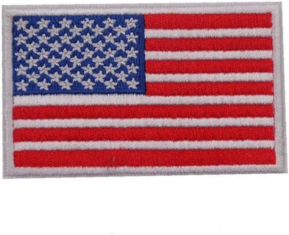 America Ucrânia Bandeira patches 2pcs Ferro bordado no patch EUA ucraniano nacional emblema emblema gancho