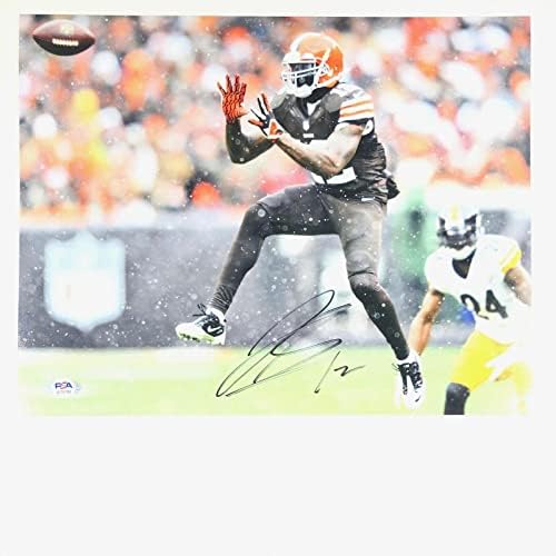 Josh Gordon assinou 11x14 Photo PSA/DNA Cleveland Browns - Fotos autografadas da NFL