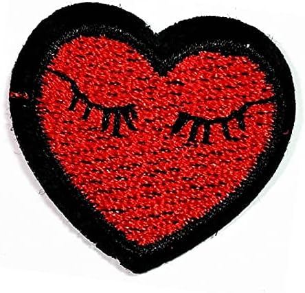 Rareasy Patch Mini Red Heart Hourning Ferring On Sew On Patch Stay