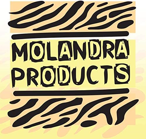 Molandra Products mollie - 20oz Hashtag Bottle de água branca de aço inoxidável com moçante, branco