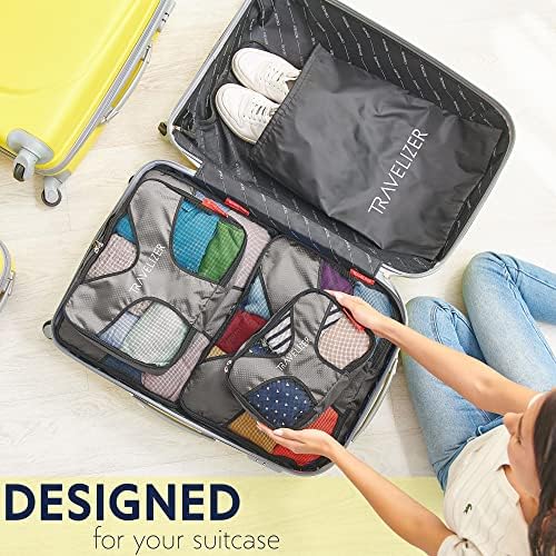 Travelizer - Travel Packing Cubos 5 PCs Bagage Organizer conjunto para bolsa e mala
