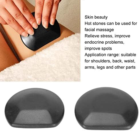 Pedras de massagem, 2pcs de pedra para massagem spa Relaxing cura spa pedra quente para uso em casa Professional