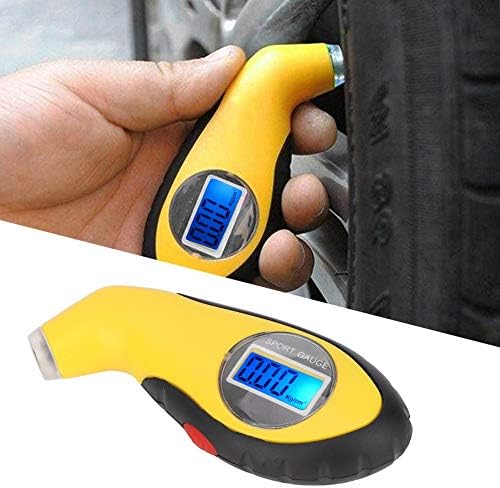 Medidor de pressão dos pneus, fluorescência azul portátil de alta precisão Resistência ao desgaste