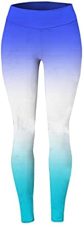 Xiaobu Leggings Leggings feminino Cantura alta barriga esportiva de meias esportivas gradiente