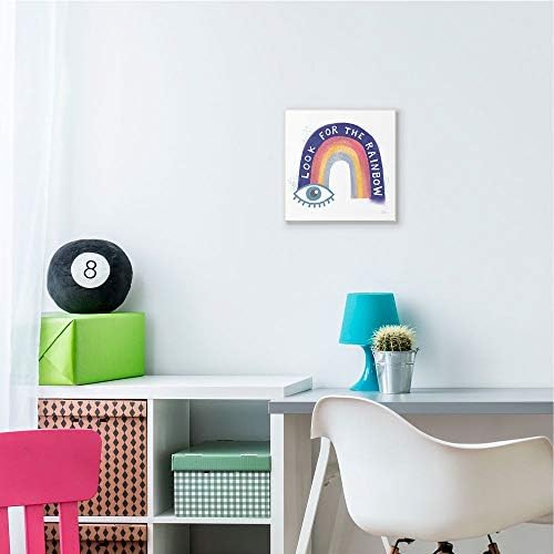Stuell Industries Inspirational Look for Rainbow Quote Eye Symbols, projetado por Melissa Averinos Art, 12 x