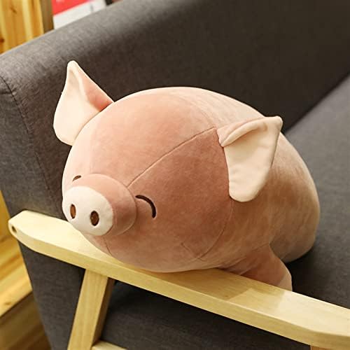 Ssxgslbh fofo de desenho animado brinquedo de pelúcia 40-80 cm de animal macio de animal de porco rosa