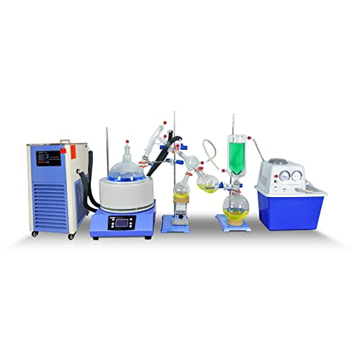 Kit de destilação de caminho curto de vidro de laboratório HNZXIB 5L para extração de destilação
