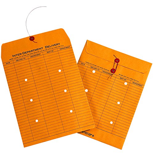 Parceiros Brand Pen1096 Envelopes entre departamentos, 10 x 13, amarelo