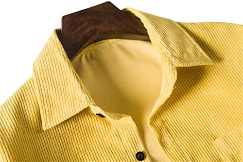 Maiyifu-gj mass de manga longa camisas de veludo de coroa sólida botão de cor sólida descendo as tampas de caídas