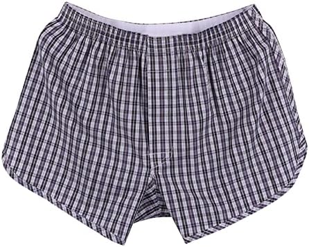 Boxers para homens Algodão de algodão masculino shorts soltos shorts médios pijama de algodão de algodão grande massinha