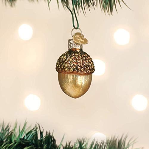 Ornamentos de Natal do Velho Mundo: pequenos ornamentos soprados de vidro de vidro para a árvore de Natal