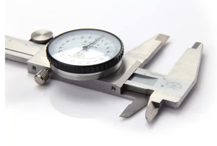 Medidores de pinças de discagem Meteto, alcance: 0-300mm/0-12 , Resolução: 0,02mm; precisão: 0,04mm