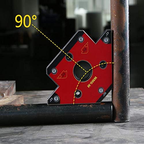 Guangming - Suporte de soldagem magnética para vários ângulos, 45 °, ímã de canto de 90 °, 135 °, suporte de seta magnética de soldagem para suporte e posicionador em soldagem, solda