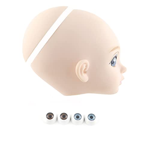 Didiseaon 2 pcs maquiagem de boneca de bebê praticando a cabeça para o exercício de maquiagem Head