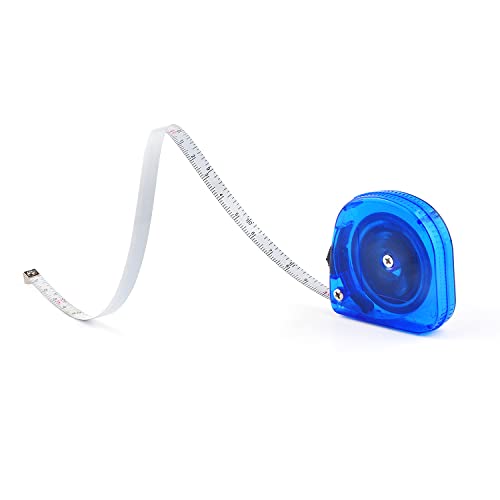 10 pés 3m Mini Aço Fita Medida com Casca de plástico transparente azul, GXJTape Dual Scale Manual Reputável Manual