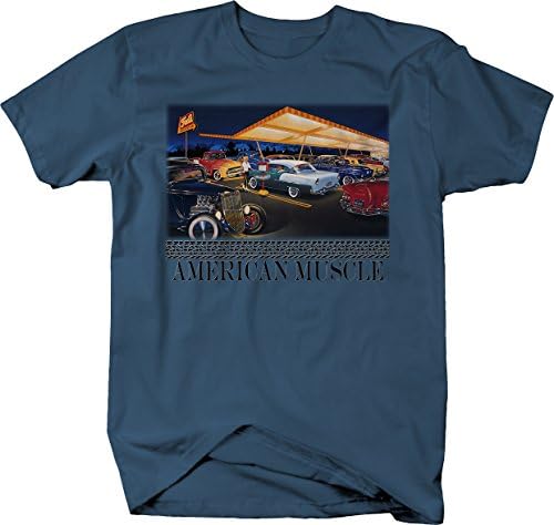American Muscle Classic Hotrod Car Truck Drive-In Cruise Graphic Cirl para homens