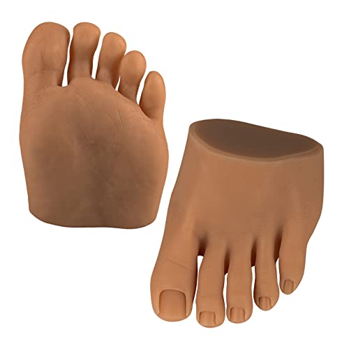 Prática de silicone para o pé para pregos de acrílico, modelador protético, adequado para desenho de unhas, exibição
