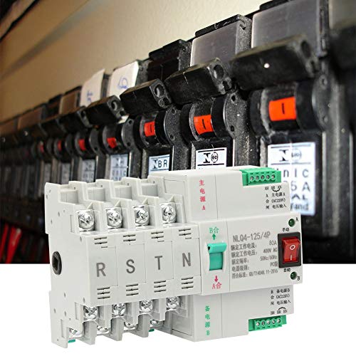 Transferência interruptor, interruptor de transferência dupla AC 400V 4P 63/80/100A Dual Power Automatic Transfer