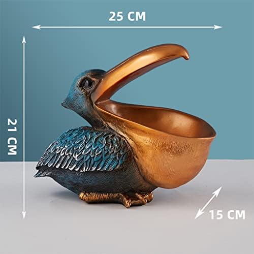 Kamwd Modern Luxury Animal Bird Feliz tigela decorativa para armazenamento de decoração, ornamentos de recipiente