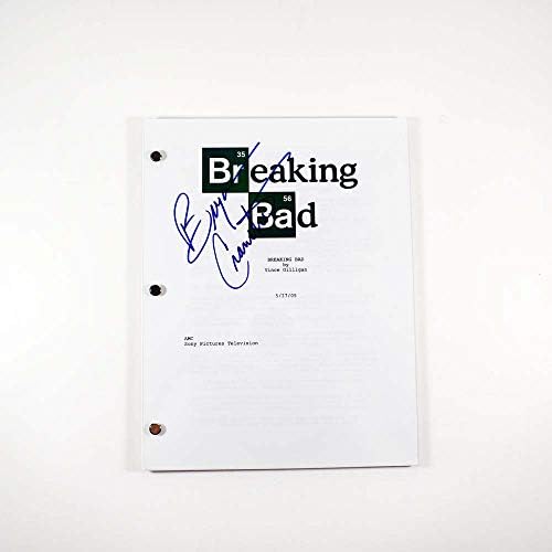 Breaking Bad Script Bad Bad Script, da Bryan Cranston, assinou autêntico 'GA' CoA