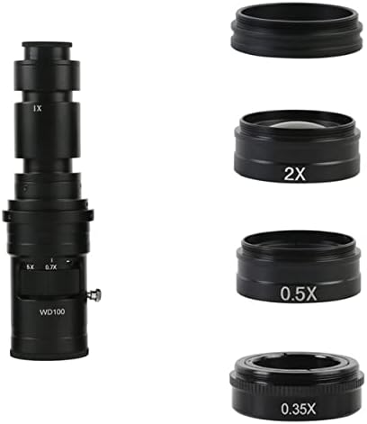 Acessórios para microscópio 0,7x-5x ampliação ajustável continuamente, microscópio de vídeo consumíveis