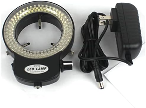 Acessórios para microscópio Ajuste a luz iluminadora de anel de 144 LED, consumíveis de laboratório
