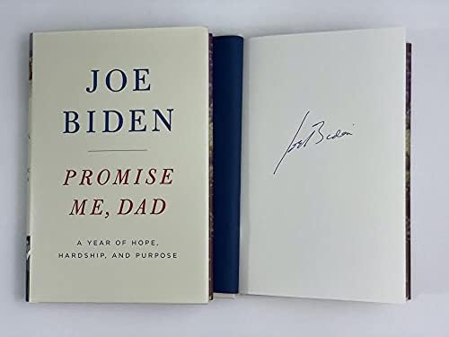 O 46º Presidente Joe Biden assinou o autógrafo Promise Me Pai Livro G - vice -presidente de Bacack Obama, ex -senador