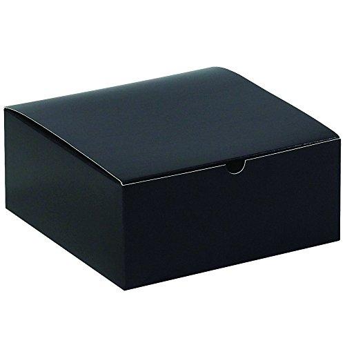Caixa dos EUA BGB883BK Caixas de presente, 8 x 8 x 3 1/2 , Black Gloss