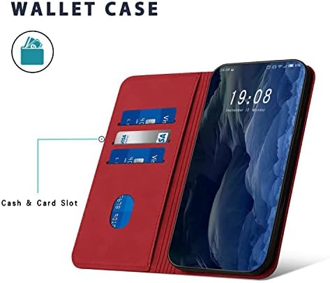 Caixa Zonnavi para iPhone 12 Pro Max Wallet Case com suporte de cartão, caixa de couro PU premium [Magnetic]