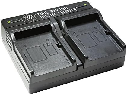 BM Premium BP-727 Dual Battery Charger for Canon HFR80, HFR82, HFR800, HFR70, HFR72, HFR700, HFM500, HFR30, HFR32,