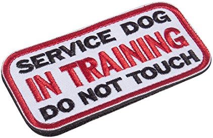 Feliscanis Service Dog in Training Dog Patches Hook and Loop Ambos os lados 2 pacote