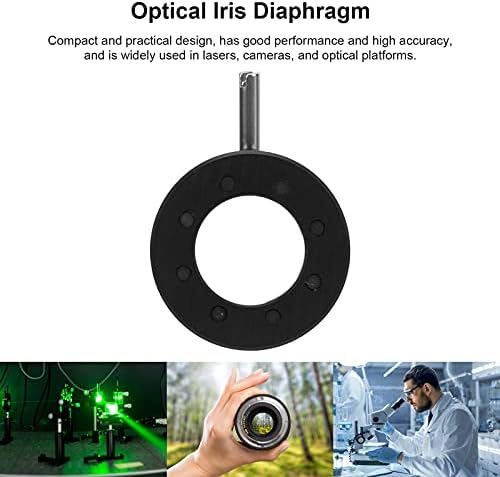 Abertura manual, íris óptica estável diafragma de alumínio de alumínio de alta precisão 1−8mm para microscópio