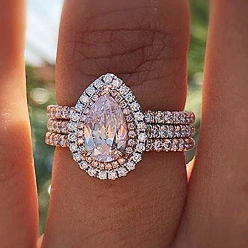 Jóias para mulheres anéis brancos anel de branco presente artesanal de casamento de jóias de jóias pedras de