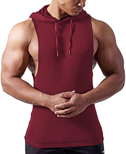 Maiyifu-gj masculino masculino com capuz top bodybuilding ginish muscle capuz colete colete de fitness leve camisa mangueira de fitness