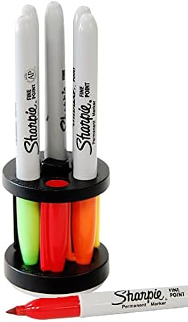 Marcador de marcadores para marcadores Sharpie - Organizador de marcadores com base de ímã de 35 lb e