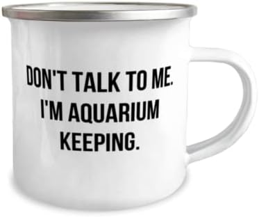 Keeping de aquário engraçado, não fale comigo. Eu sou aquário de manutenção, melhor caneca de 12 onças para