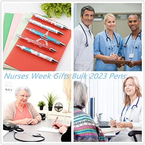 Canetas de esferográfica ubabe, 36 pacote de enfermeira de enfermeira Presentes da semana de enfermagem