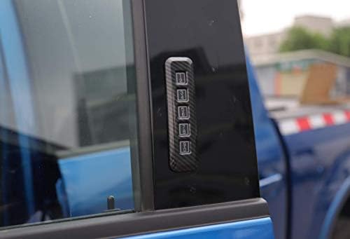 BestMoToring Car carbon Fiber sem chave de entrada Código do teclado Tampa decorativa para Ford F150 2015