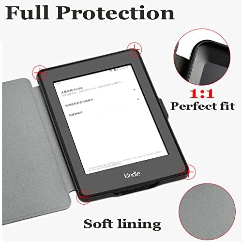 Jnshz New Kindle Paperwhite 5 PU Cover de fólio inteligente de couro PU para Kindle Paperwhite