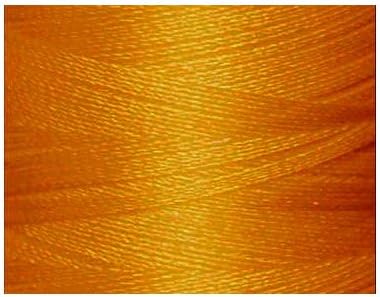 1 cone de rosca de bordado de poliéster threadeligh - outono dourado escuro P801-1100 jardas - 40wt