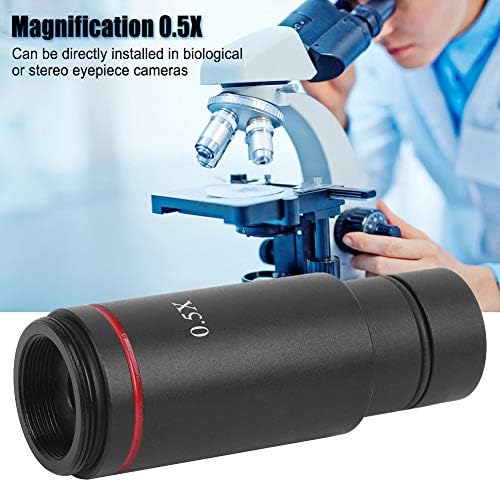 Adaptador de montagem, 0,5x vezes o adaptador de câmera de microscópio cmount para interface amscope ccd lente