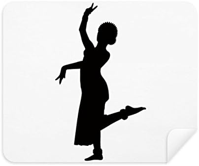 Pavão dançarina de dança de pavão de limpeza de pano de limpeza de tecidos 2pcs Camurça tecido