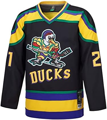 D-5 Men Mighty Ducks Jersey 33 Goldberg 66 Bombaim 96 Conway 99 Banks Jersey, filme de hóquei no gelo